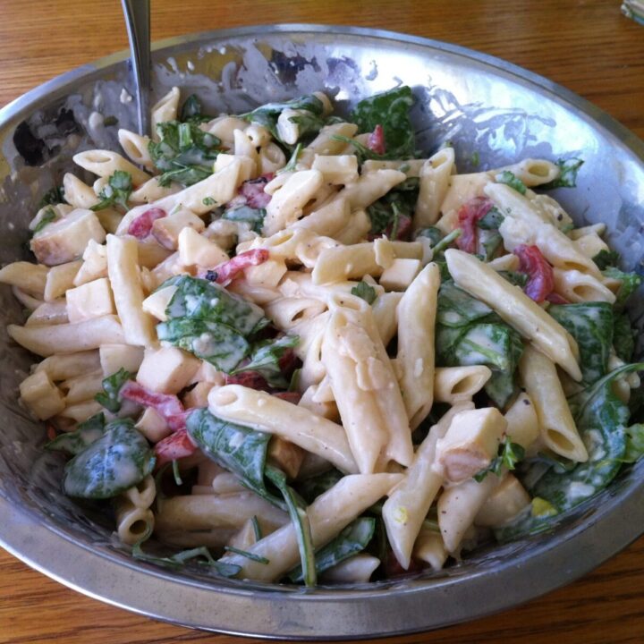 Smoked Mozzarella and Penne Pasta Salad